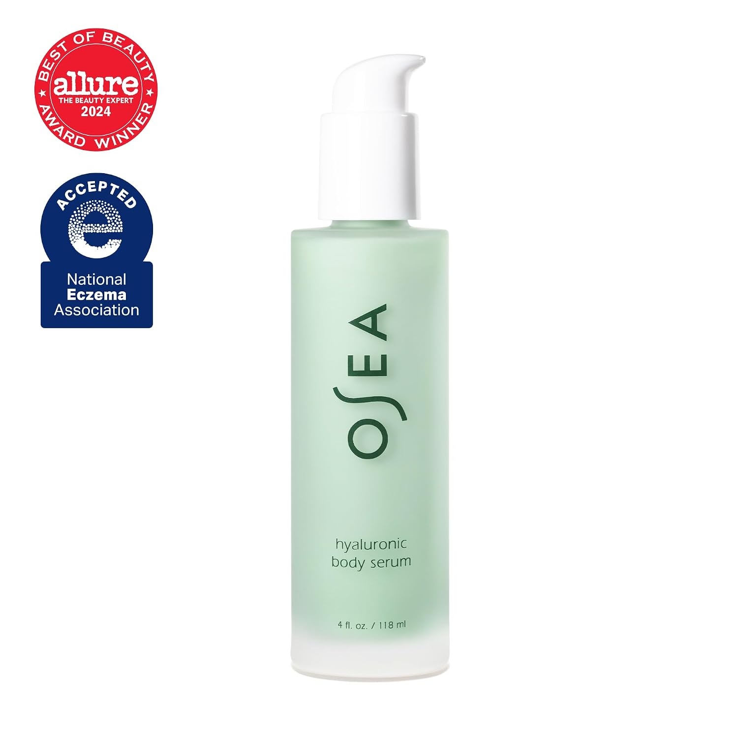 image:imageOSEA Hyaluronic Acid Body Serum UltraHydrating Sensitive Skin 4 oz 24Hour Moisture FragranceFree Hypoallergenic NonSticky National Eczema Association Accepted All Skin Types4 Fl Oz Pack of 1
