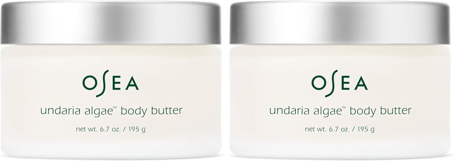 image:imageOSEA Undaria Algae Body Butter 67 oz For Dry Skin Ultra Hydrating Whipped Shea Butter Ceramides Vegan Skincare amp Clean Bodycare Thick Body Cream For Extremely Dry Crepey Skin Ultra Hydrating Dry amp Crepey Skin FirmerLooking Skin Thick Cream Texture Undaria Seaweed Clean amp VeganWhite