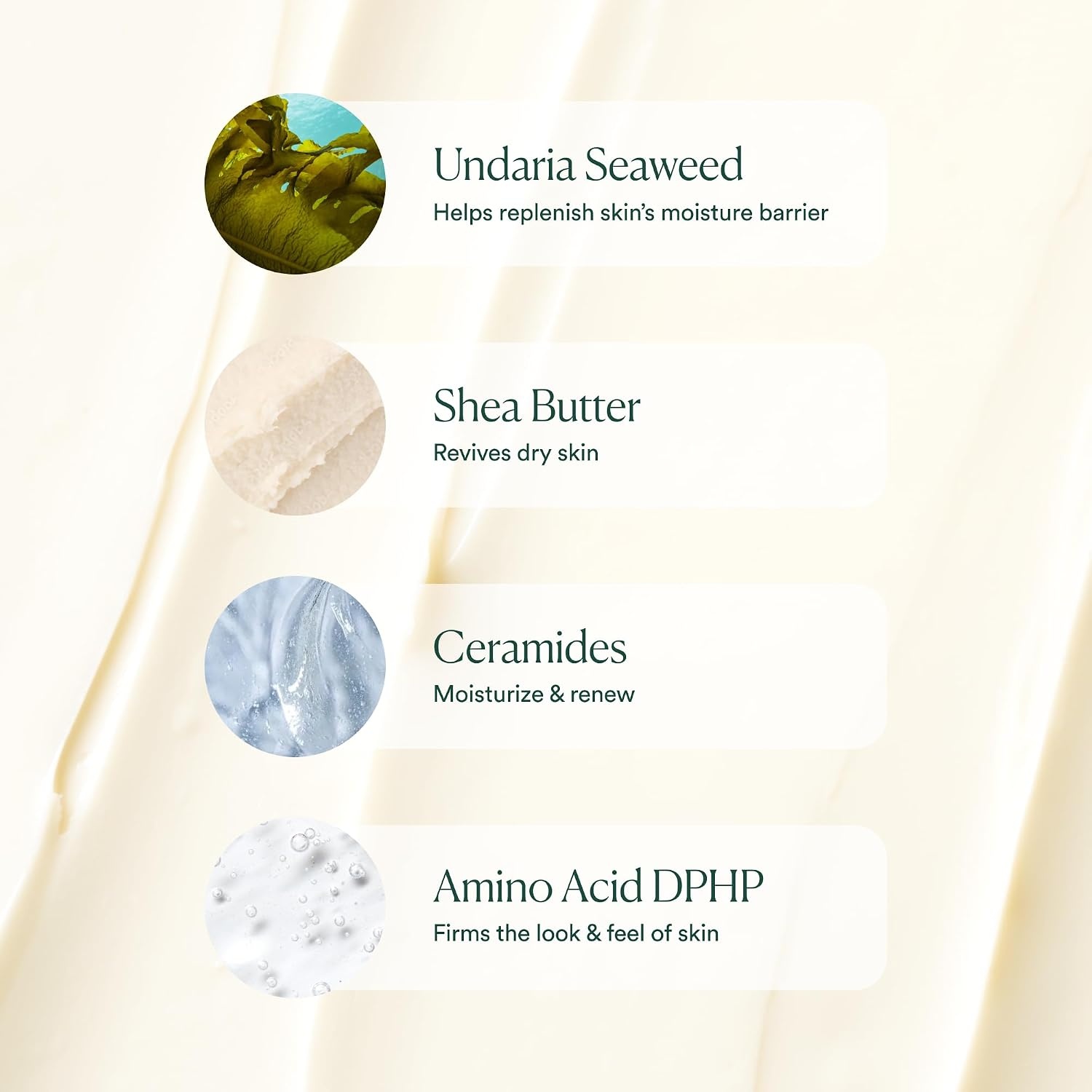 image:imageOSEA Undaria Algae Body Butter 67 oz For Dry Skin Ultra Hydrating Whipped Shea Butter Ceramides Vegan Skincare amp Clean Bodycare Thick Body Cream For Extremely Dry Crepey Skin Ultra Hydrating Dry amp Crepey Skin FirmerLooking Skin Thick Cream Texture Undaria Seaweed Clean amp VeganWhite