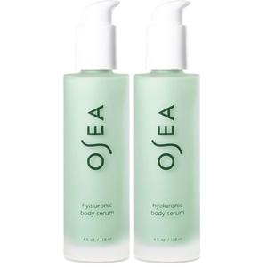 OSEA Hyaluronic Acid Body Serum, Ultra-Hydrating, Sensitive Skin, 4 oz | 24-Hour Moisture • Fragrance-Free • Hypoallergenic • Non-Sticky • National Eczema Association Accepted • All Skin Types(4 Fl Oz (Pack of 2))