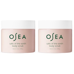 OSEA Salts of the Earth Body Scrub 12 oz – Pink Himalayan Salt Scrub – Gentle Body Exfoliation Skincare – Ideal Spa Gift for Pampering – Clean Beauty & Vegan Body Care | Gentle Exfoliation • Smooth Skin • Spa-Like Ritual • Shea Butter • Lavender Scent • Clean, Vegan & Cruelty-Free(16 Ounce (Pack of 2))